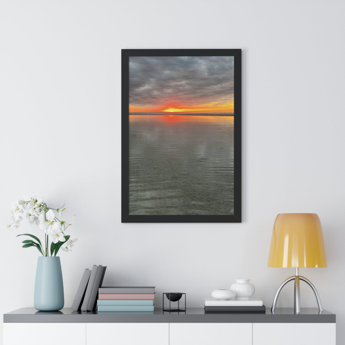 Serene Sunset Framed Poster