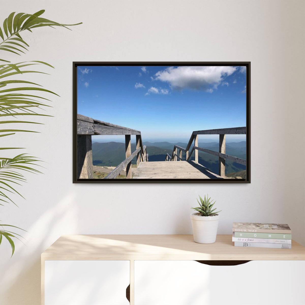 Quiet Descent Framed Matte Canvas Print
