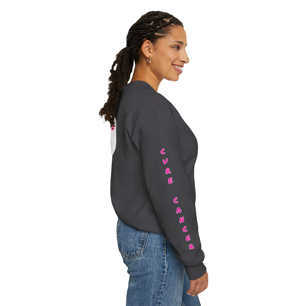 Breast Cancer Awareness Crewneck Sweatshirt (Adult) — "In Honor of My Loved One"