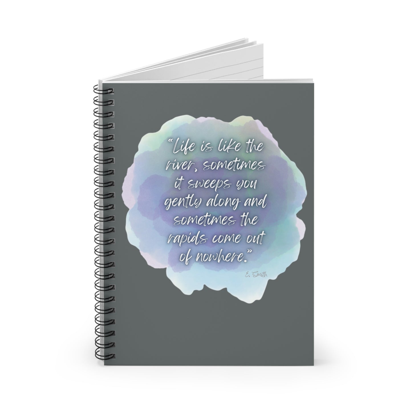 Journal/Notebook (Spiral) - Life is Like a River