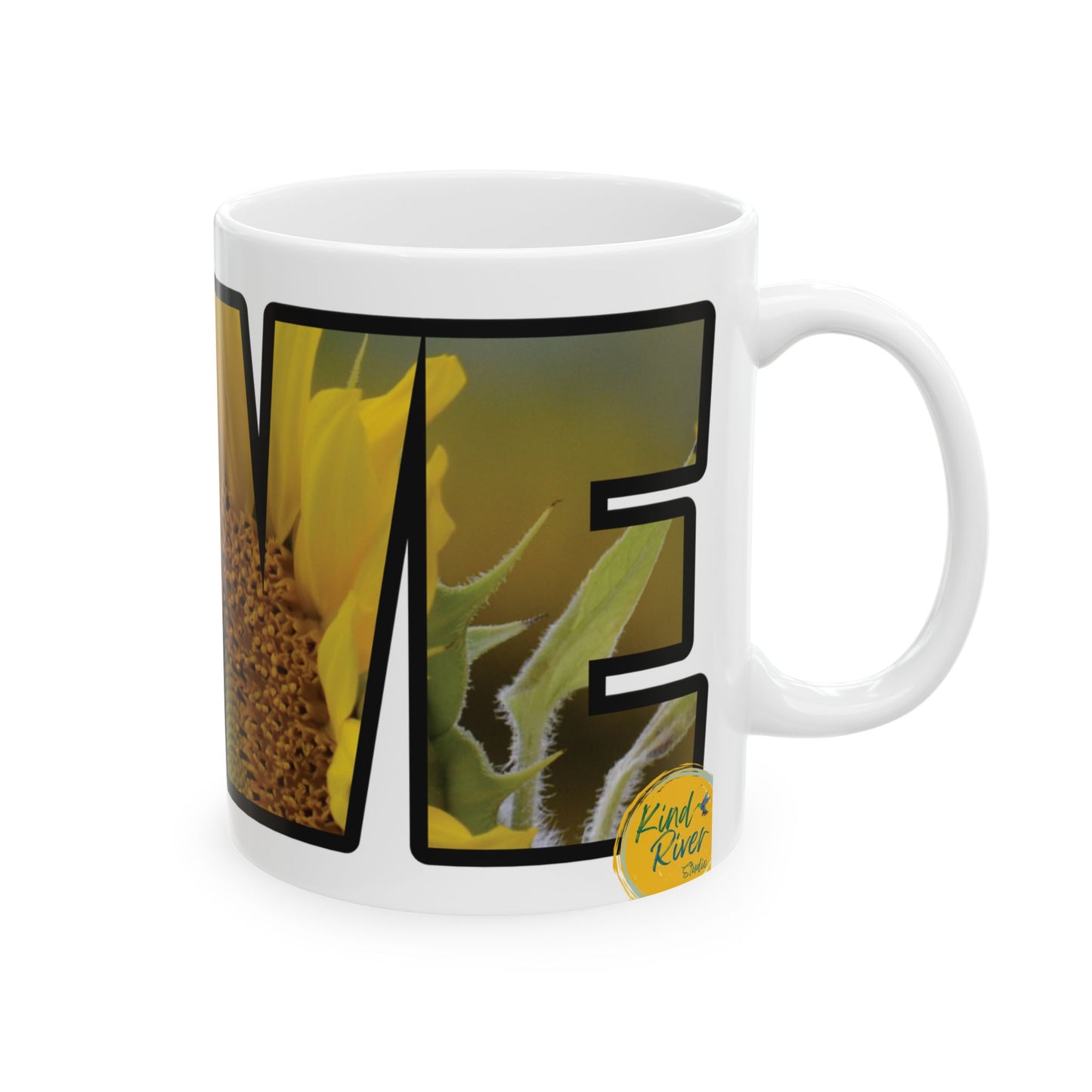 Mug - Ceramic (11 oz | 15 oz) - LOVE sunflower