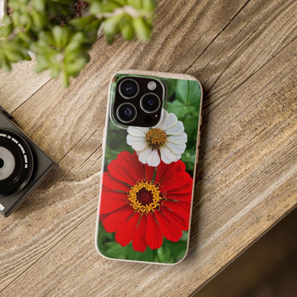 Zinnia Biodegradable Phone Case (original photo by Kind River Studio)